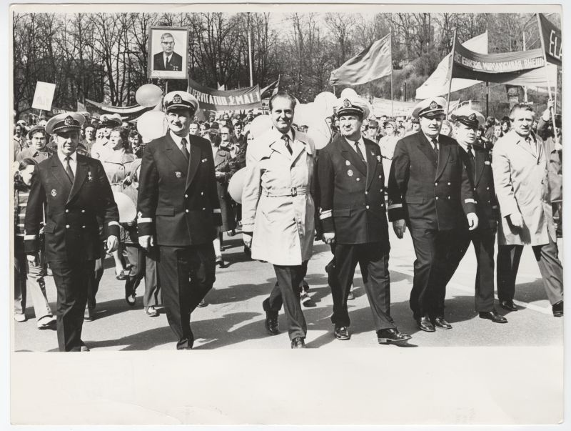 Eesti Riikliku Merelaevandus 1975. aasta 1. mai demonstratsioonil