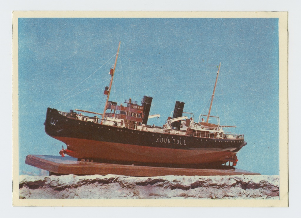 Postkaart. Jäämurdja "Suur Tõll" mudel.
Postkaart komplektist "Meremuuseum"