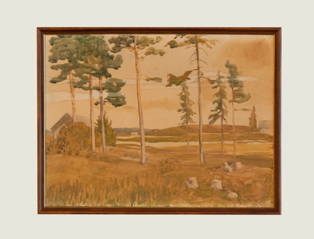 Akvarell Maastikuvaade