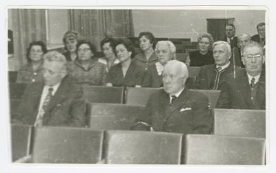 Foto. Eesti Riikliku Meremuuseumi juures tegutsenud Meresõprade ringi aastakoosolek Mereklubis. Vaade saali  duplicate photo