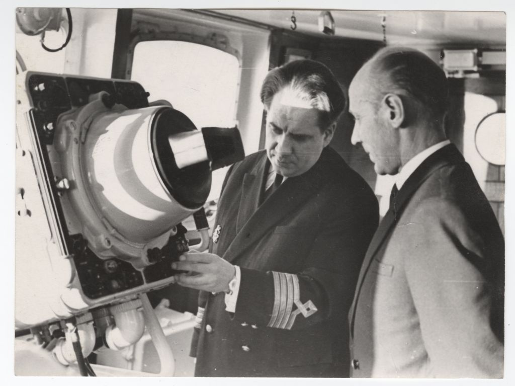 Arktikas m/l "Viljano" pardal kaptenid Harry Liidemann ja H. Tammaru