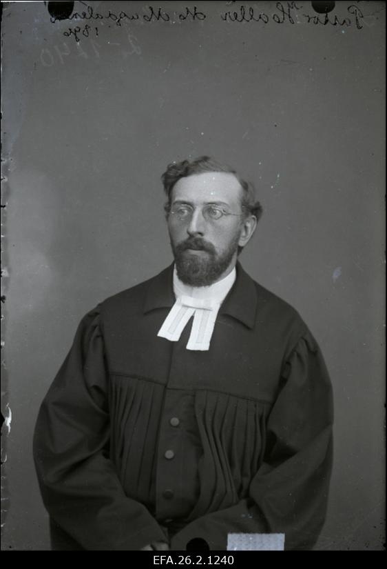 [Koeru koguduse õpetaja prooviaastal Gustav Albert Haller].