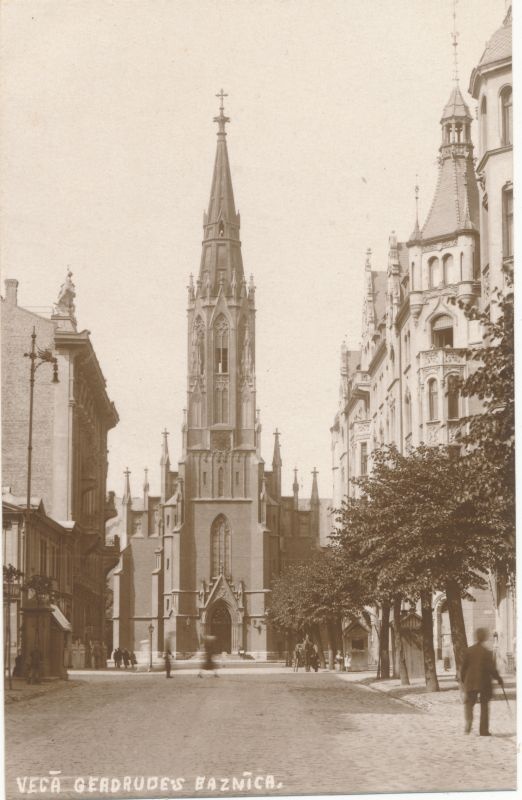 Postkaart.  Riia. Albumis HM 7956.