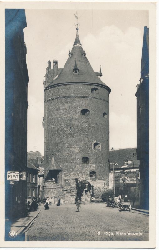 Postkaart. Riia. Albumis HM 7956.