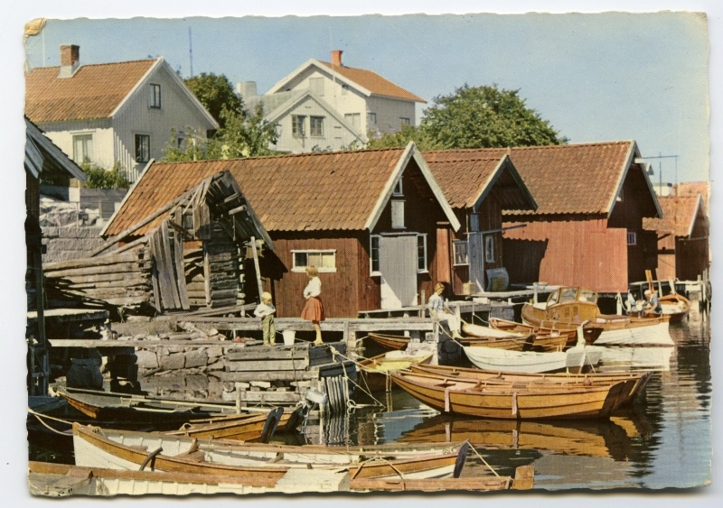 Vaade paadikuuridele ja sadamasillale Bohuslänis