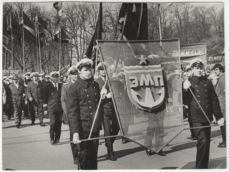Eesti Merelaevanduse töötajad demonstratsioonil