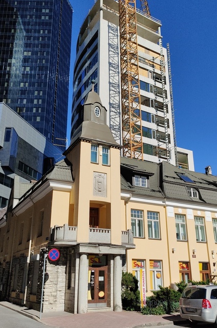 Buildings on Maakri Street in Tallinn rephoto