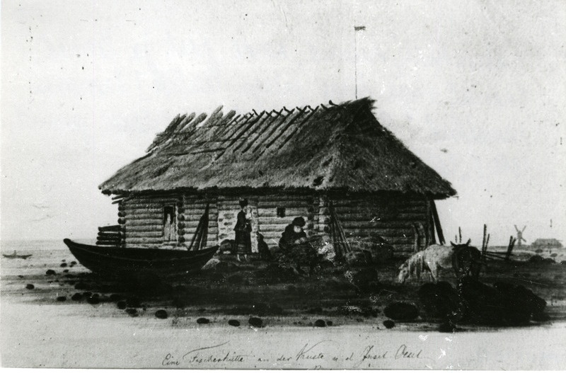 Kalurihütt ja kalurid Saaremaa rannikul