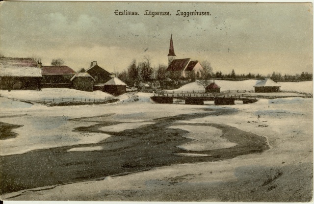 postkaart Lüganuse vaatega 20.saj. esimesel poolel