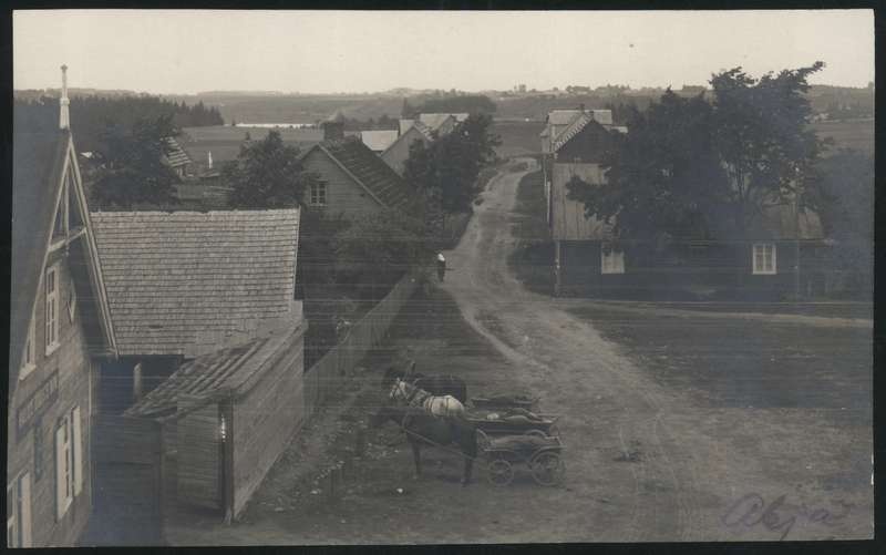 fotopostkaart, Halliste khk Abja-Paluoja, Järve tn u 1925