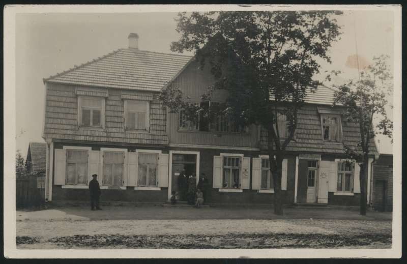 fotopostkaart, Halliste khk, Abja, Halliste Ühispank, 1931