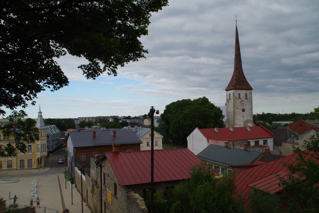 Rakvere Estonia View over the city - lang rephoto