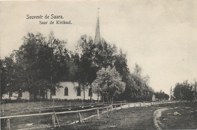 Souvenir de Saara : Saarde churches  duplicate photo
