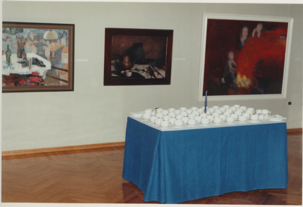 Reisibüroo "Estravel" pidulik vastuvõtt oma töötajatele ja külalistele  Kivisilla Pildigaleriis 14.12.1996.