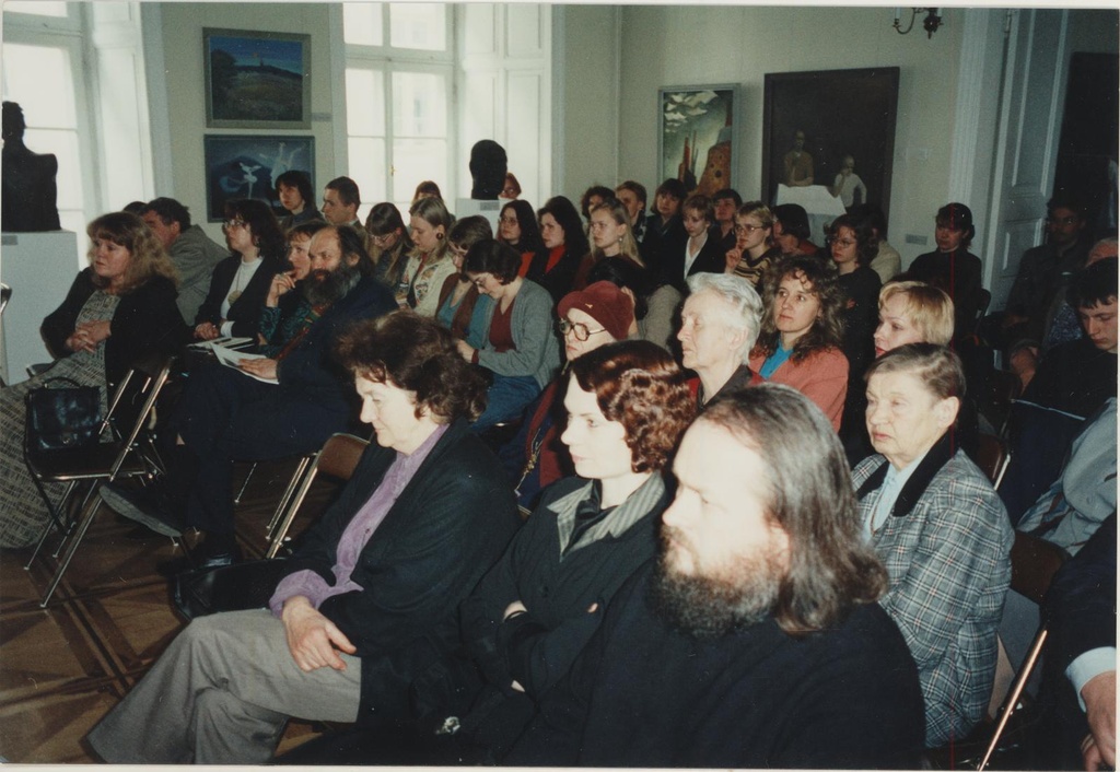 Konverents "70-ndate aastate kunst. Rujaline roostevaba maailm" Kivisilla Pildigaleriis 22.04.1997.