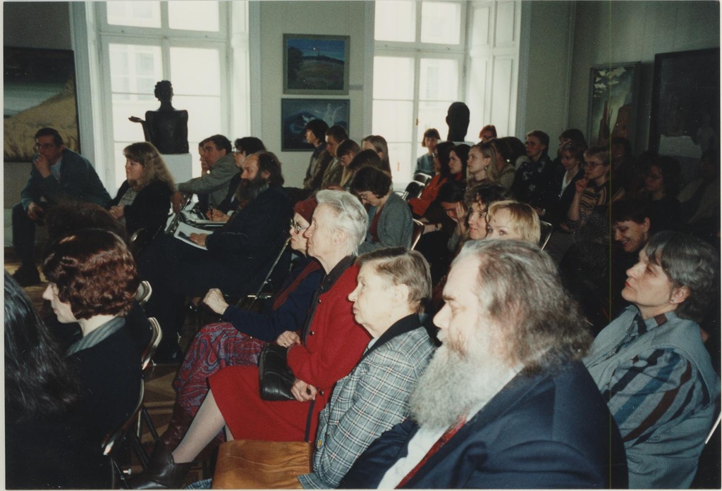 Konverents "70-ndate aastate kunst. Rujaline roostevaba maailm" Kivisilla Pildigaleriis 22.04.1997.