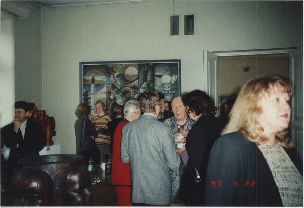 Konverents "70-ndate aastate kunst. Rujaline roostevaba maailm" Kivisilla Pildigaleriis 22.04.1997.