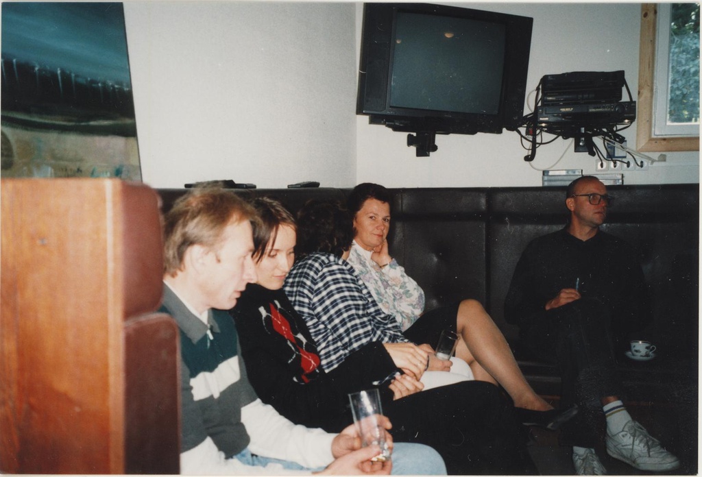Restauraator S. Rebaste 50. ja raamatukoguhoidja M. Lankotsa 53.sünnipäev 18.09.1999.a.