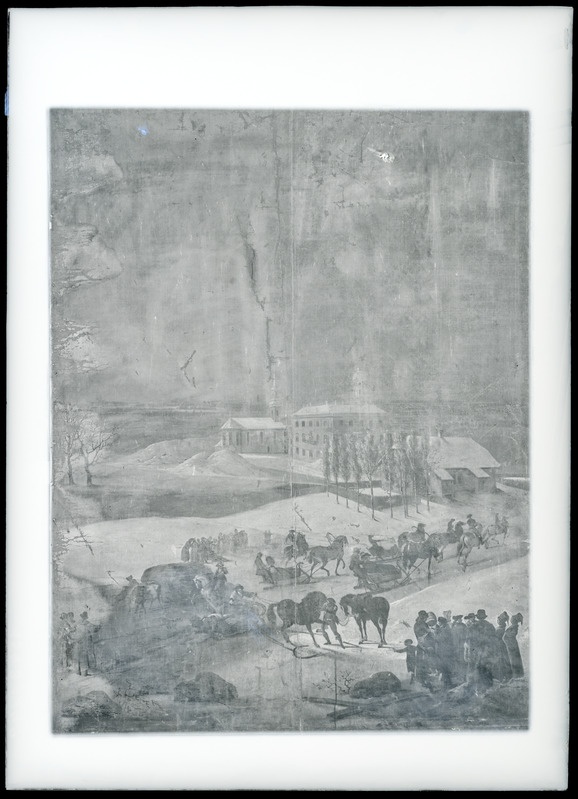 Welte, G. "Põltsamaa lossi talvine vaade."