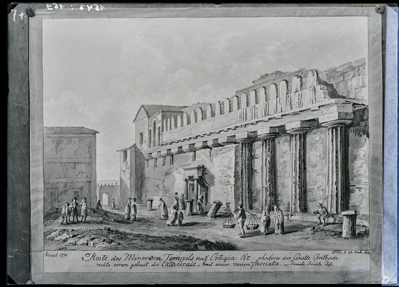 Krause, J. W. "Reste des Minerven Tempels. [Minerva templi varemed.]"