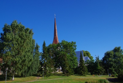 Rakvere vaade, vasakul kirik. rephoto