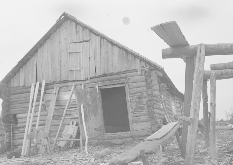 Valmis paadid Elias Reijo paaditööstuse otsavaade Korkeakalta talus, Kullaküla, Eesti-Ingeri