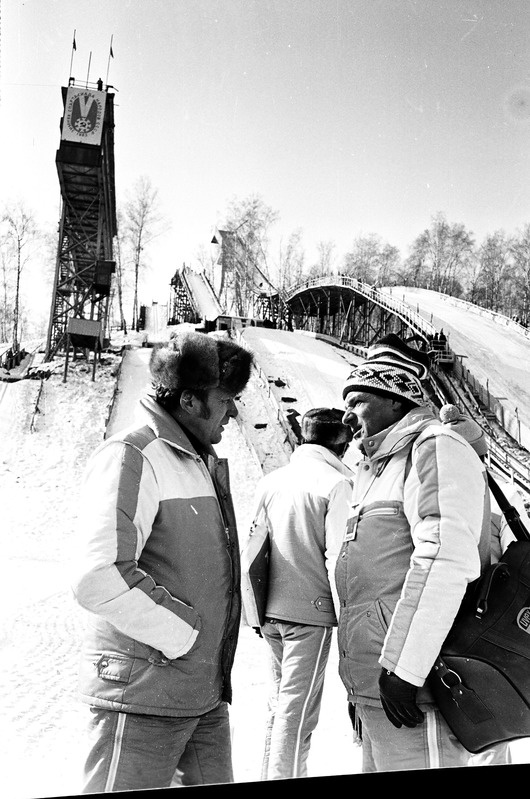 Sporditegelased vestlemas 1982. aasta NSV Liidu rahvaste spartakiaadil