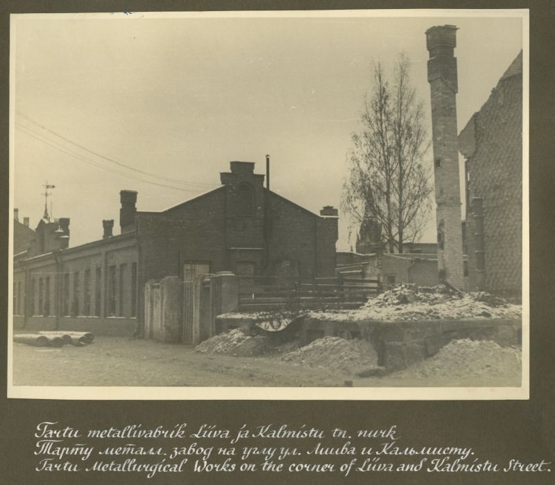 Tartu Metal Factory at the corner of Liiva and Kalmistu Street