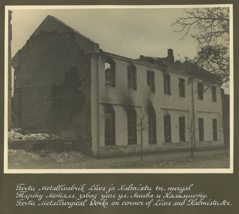 Tartu Metal factory at the corner of Liiva and Kalmistu Street