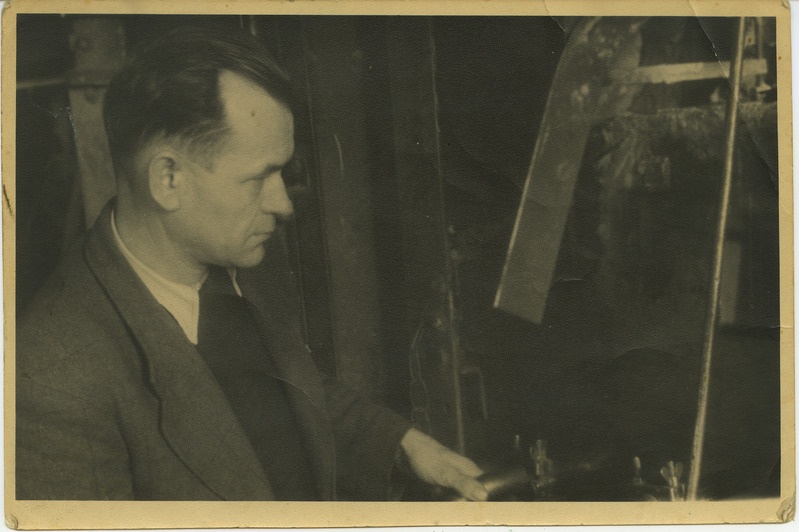 Foto. Julius Krabi. Vannahju tule süütamine