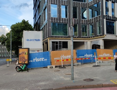 Car petrol station in Tallinn. rephoto