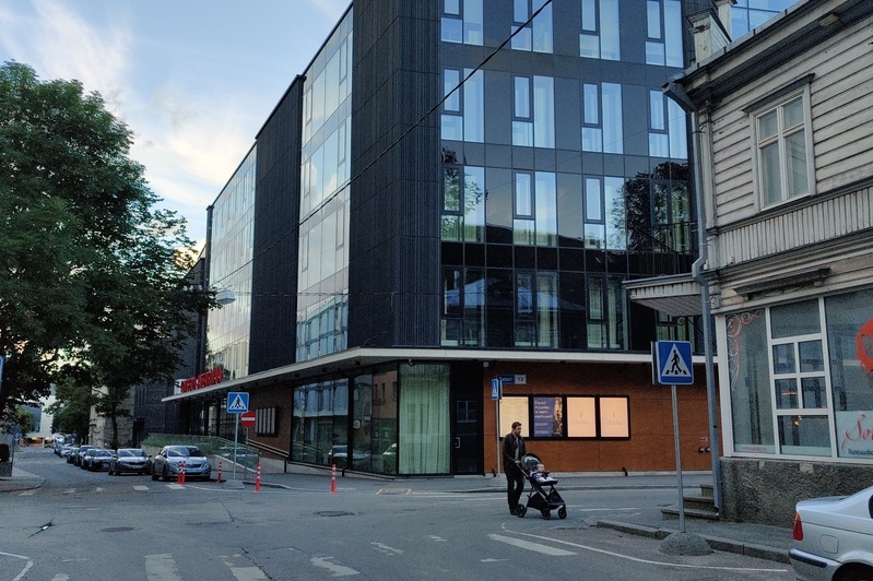 Sakala tn 17 elamu ja keemiline puhastus. Rekonstuktsioon: Herbert Johanson. Lammutatud rephoto