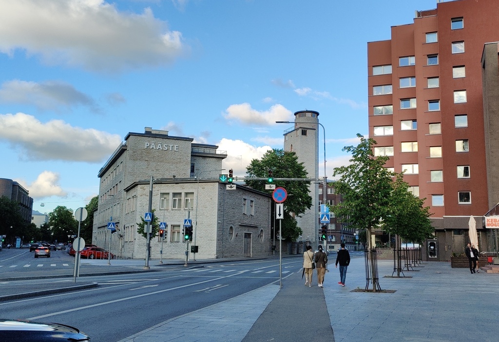 Fire extinguishing building on Gogoli Street in Tallinn. rephoto