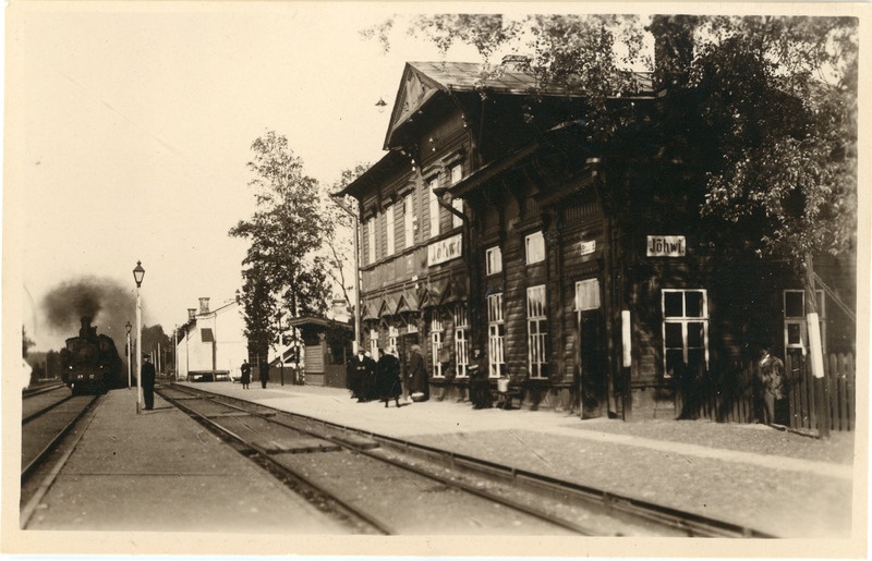 Jõhvi (Toila) raudteejaam. Fotograaf Osvald Haidak.