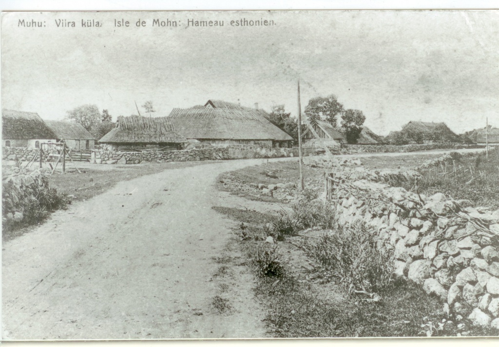 foto postkaardist Muhu Viira küla