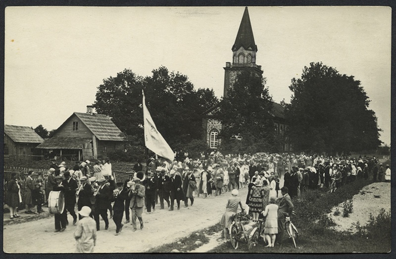Karskusselts Täht 25. Jubilee, Pidulik Train to the co-worker of the Tori Church Manor 30 June 1914, photographer - m. Raudsepp