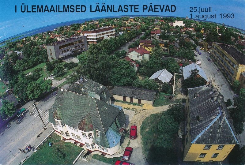 Postkaart. I Ülemaailmsed Läänlaste päevad. Haapsalu vaade veetornist.