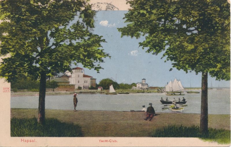 Postkaart. Jahtklubi. Enne 1911. Värviline.