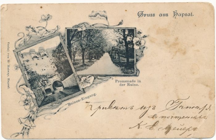 Postkaart. Piiskopilinnuse vaated. u. 1900.