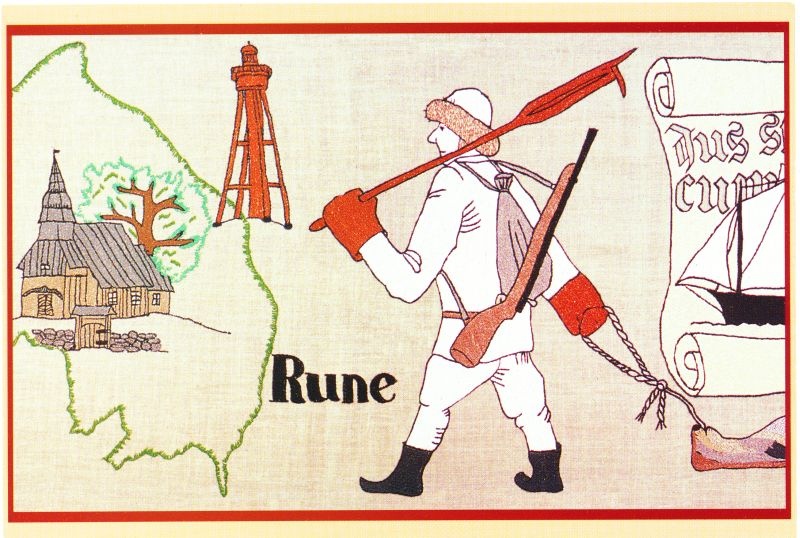 Postkaart. Fragment Rannavaibast.