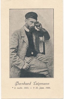 Postkaart. Bernhard Laipmann.  duplicate photo