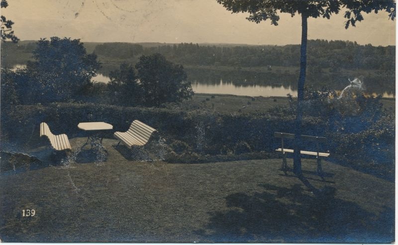 Fotopostkaart. Vaade Viljandi järvele, A. Laikmaa kiri õele Anni Laipmanile 1916