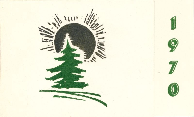 Postkaart. Uusaasta. 1970.