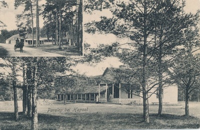 Postkaart. Paralepa kõrtsihoone, enne 1917. Mustvalge.  duplicate photo