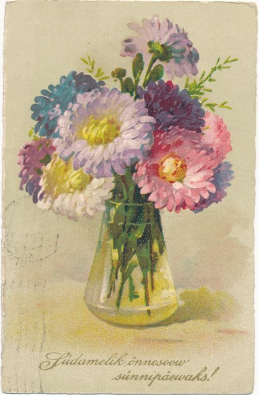 Postkaart Sünnipäev, 1934