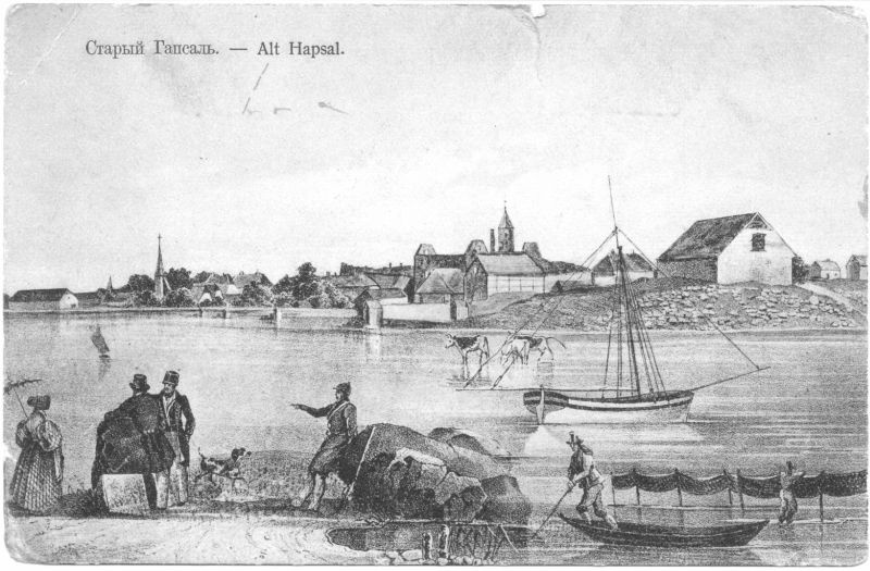 Postkaart Vana Haapsalu u. 1830. 1911.a.