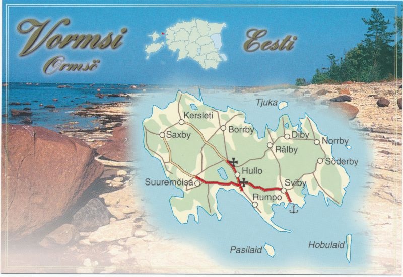 Postkaart. Vormsi. Ormsö. Eesti. - Ajapaik