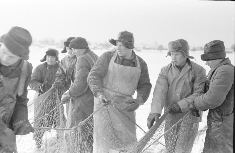 Tapurla rannas talvisel noodapüügil 12-15.märtsil 1960.a.
