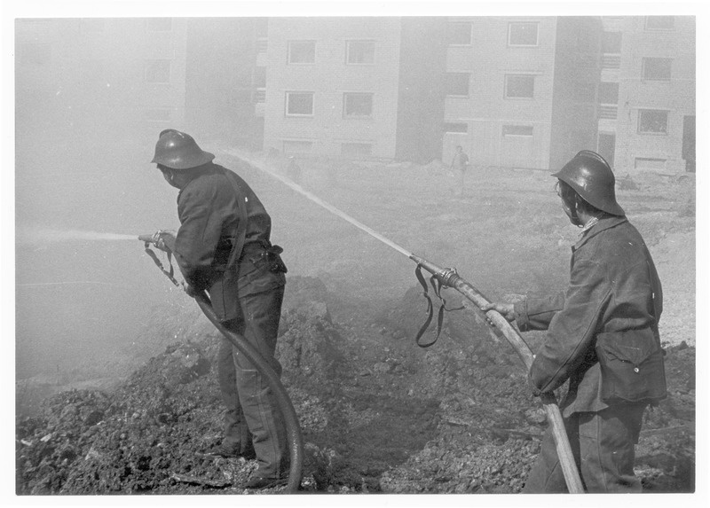 Tsiviilkaitseõppuste ajal formeeringud kahjukoldes.