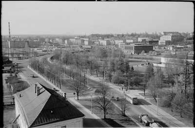 Tartu, vaade turuhoone suunas TRÜ ühiselamutest.  similar photo